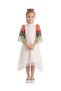Kids' National Day Flowy Organza Party Dress with UAE Flag Sleeves