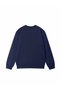 Women's Navy Blue Halloween Cute Ghost Printed Crew Neck Sweatshirt - 3