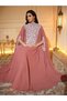 Rochie maxi, roz - 5