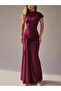 Rochie maxi, vișiniu