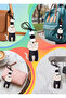 Black and White Cute Cat Figured Beaded Pet Bag Ornament Accessory Hanger Ct006 - 3