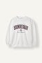 Oversize Crew Neck Printed Thick Sweatshirt I3318Ax26Wn