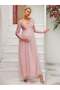 Rochie maxi, roz - 6