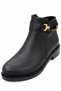 Daily Women's Leather Boots with Zipper and Buckle, Semi-Slippery Sole - 4
