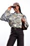 Khaki Camouflage Patterned Long Sleeve T-Shirt 0215 - 3