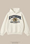Unisex College University Printed Hooded Wide Leg 100% Cotton Winter Tracksuit Set - 2