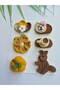 Ready for Fall Baby Shower Baby Gift Pinterest Combinations Hairless Baby Hairpin 6-Piece Mixed Sets Handmade Knitted Organic Baby Hair Accessories