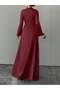 Rochie maxi, vișiniu - 2