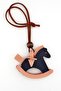 Navy Blue Rocking Toy Horse Figure Beaded Bag Ornament Decor Hanger Ct009 - 5