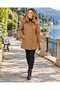 Waterproof Short Fur Lined Hooded Mother's Coat - 3