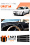 Kia Cerato (2004-2008) Compatible Torpedo Protection Cover Auto Cover - Black-Grey - Ki006