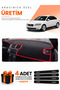 Volvo S40 (2008-2012) Compatible Dashboard Protection Cover Auto Cover - Black-Red - Vo002