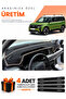 Ford Courier (2024-2027) Compatible Dashboard Protection Cover Auto Cover - Black-Beige - Fo037