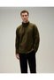 6Wm1023-Kh Men's Half-Zip Fleece Khaki - 8