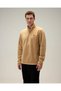 6Wm1023-Bg Men's Half-Zip Fleece Beige - 3