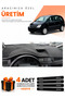 Opel Meriva a (2003-2010) Compatible Dashboard Protection Cover Auto Cover - Black-Grey - Op012