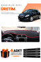 Lanci̇a Delta (2008-2014) Compatible Dashboard Protection Cover Auto Cover - Black-Red - Ln001