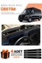 Mercedes Spri̇nter W907-W910 (2018-2026) Compatible Dashboard Protection Cover Auto Cover - Black-Blue - Mb021
