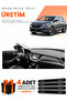 Opel Grandland X (2017-2020) Compatible Dashboard Protection Cover Auto Cover - Black-Red - Op024