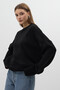 Bicycle collar oversize sweater