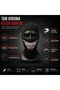 Unisex Full-Face Balaclava with Tooth Pattern, Winter Mask, Breathable, Stretchy, Under-Helmet Neck Warmer BX - 6