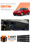Renault Megane 3 Li̇f Ekran (2008-2015) Compatible Torpedo Protection Cover Auto Cover - Black-Blue - Re023