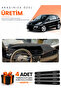 Renault Scenic 3 (2009-2016) Compatible Dashboard Protection Cover Auto Cover - Black-Brown - Re045