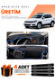 Volkswagen Tiguan (2007-2015) Compatible Dashboard Protection Cover Auto Cover - Black-Blue - Vw023