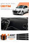 Peugeot 3008 Screenless (2010-2015) Compatible Dashboard Protection Cover Auto Cover - Black-Grey - Pe016