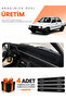 Renault 9 Spri̇ng (1991-1996) Compatible Torpedo Protection Cover Auto Cover - Black-Grey - Re003