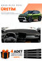 Renault Duster (2025-2027) Compatible Dashboard Protection Cover Auto Cover - Black-Beige - Re054