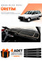 Renault 12 Toros Covered (1969-2000) Compatible Torpedo Protection Cover Auto Cover - Black-Beige - Re001
