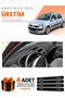 Renault Clio 2 Top Pocketed (2003-2006) Compatible Torpedo Protection Cover Auto Cover - Black-Grey - Re008