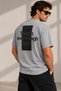 Unisex Back Printed Oversize Cotton Crew Neck T-Shirt