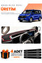 Ford Transit Custom (2025-Later) Compatible Torpedo Protection Cover Auto Cover - Black-Red - Fo039