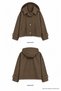 Women's Detachable Hooded Coffee Short Trench Coat-00212667 - 4