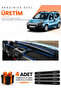 Citroen Nemo (2007-2020) Compatible Dashboard Protection Cover Auto Cover - Black-Blue - Ci005