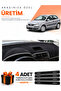Volkswagen Polo Poled (2001-2009) Compatible Dashboard Protection Cover Auto Cover - Black-Grey - Vw019