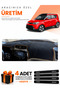 Kia Soul (2014-2019) Compatible Torpedo Protection Cover Auto Cover - Black-Brown - Ki021