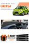 Chevrolet Spark (2009-2015) Compatible Dashboard Protection Cover Auto Cover - Black-Grey - Ch001