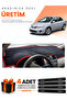 Toyota Corolla E140 (2006-2012) Compatible Dashboard Protection Cover Auto Cover - Black-Red - To015