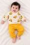 Baby Girl Set Floral Patterned 2-Piece Top and Bottom Set Seasonal Set - 4