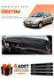 Renault Megane 1 (1995-2003) Compatible Dashboard Protection Cover Auto Cover - Black-Brown - Re038
