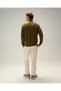 5Wm1603-Kh Men's Half-Zip Sweatshirt, Khaki - 5