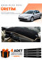 Renault Laguna 3 (2007-2015) Compatible Dashboard Protection Cover Auto Cover - Black-Beige - Re034