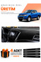Mitsubishi L200 (2015-2021) Compatible Dashboard Protection Cover Auto Cover - Black-Grey - Mi008
