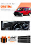 Fiat Doblo (2000-2008) Airbag-Free Screen Compatible Torpedo Protection Cover Auto Cover - Black - Fi005
