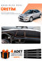 Subaru Impreza (1998-2000) Compatible Torpedo Protection Cover Auto Cover - Black-Brown - Su004