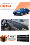 Mazda 626 Gd (1987-1991) Compatible Dashboard Protection Cover Auto Cover - Black-Beige - Ma008