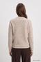 Collar sleeve striped sweater - 4